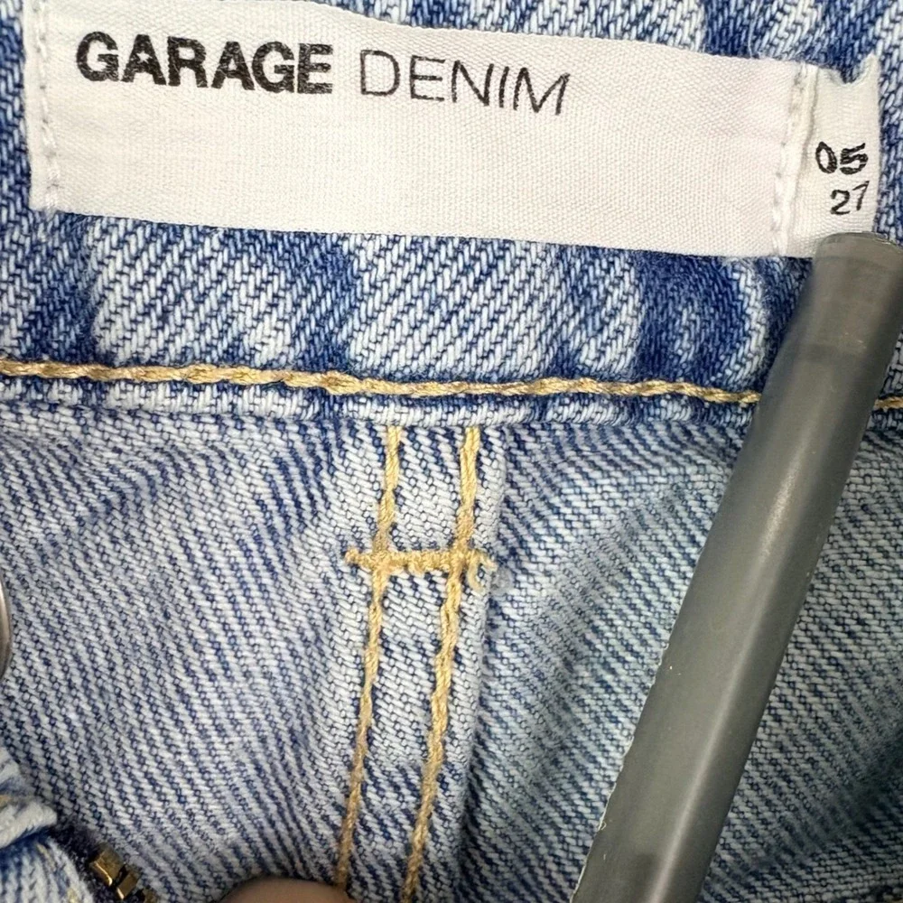 Garage Womens 5 27 Blue Cargo Jeans Wide Leg Multi Pocket Utility‎ Streetwear